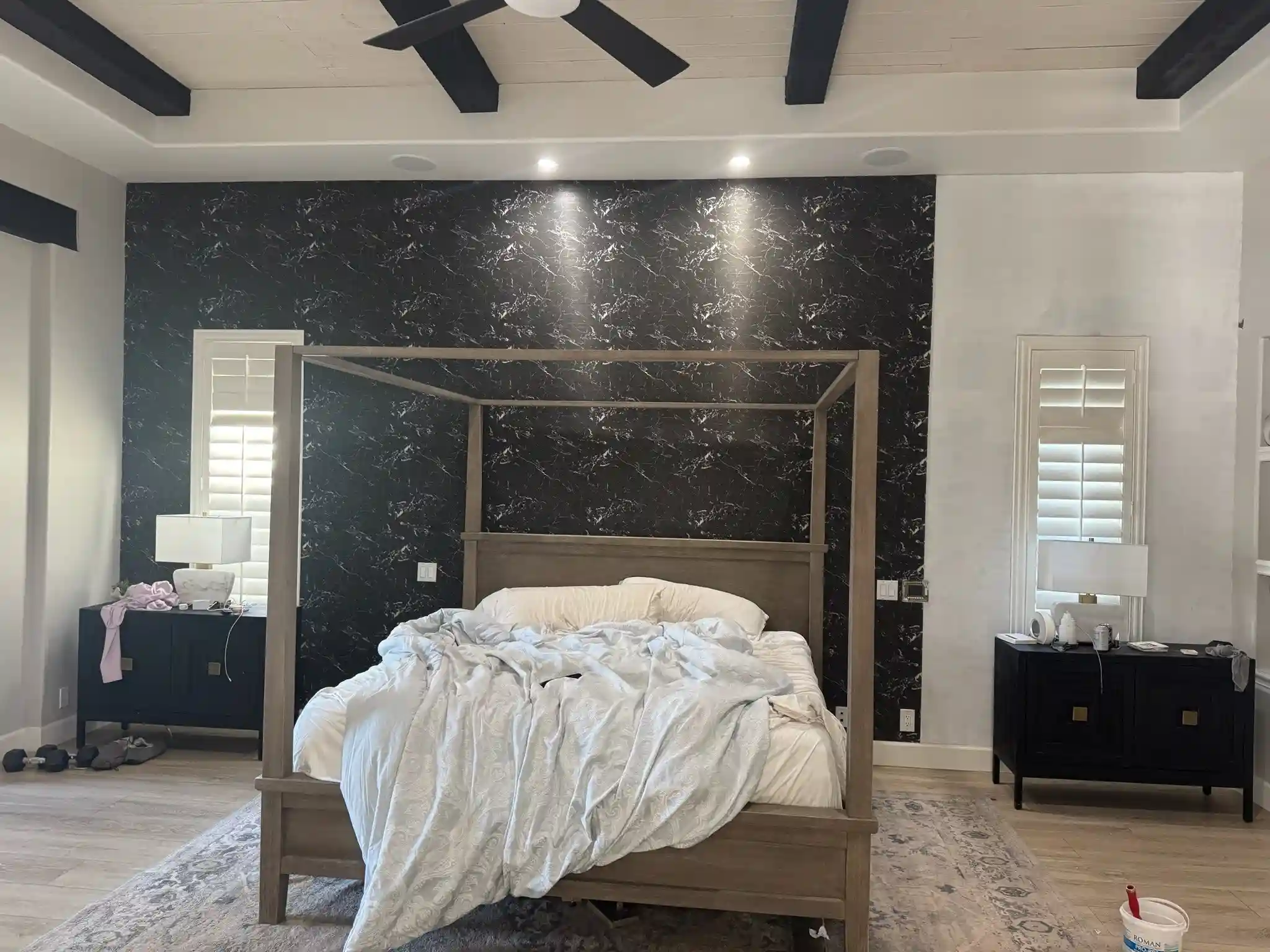 Commercial office wallpaper installation in Atlanta area