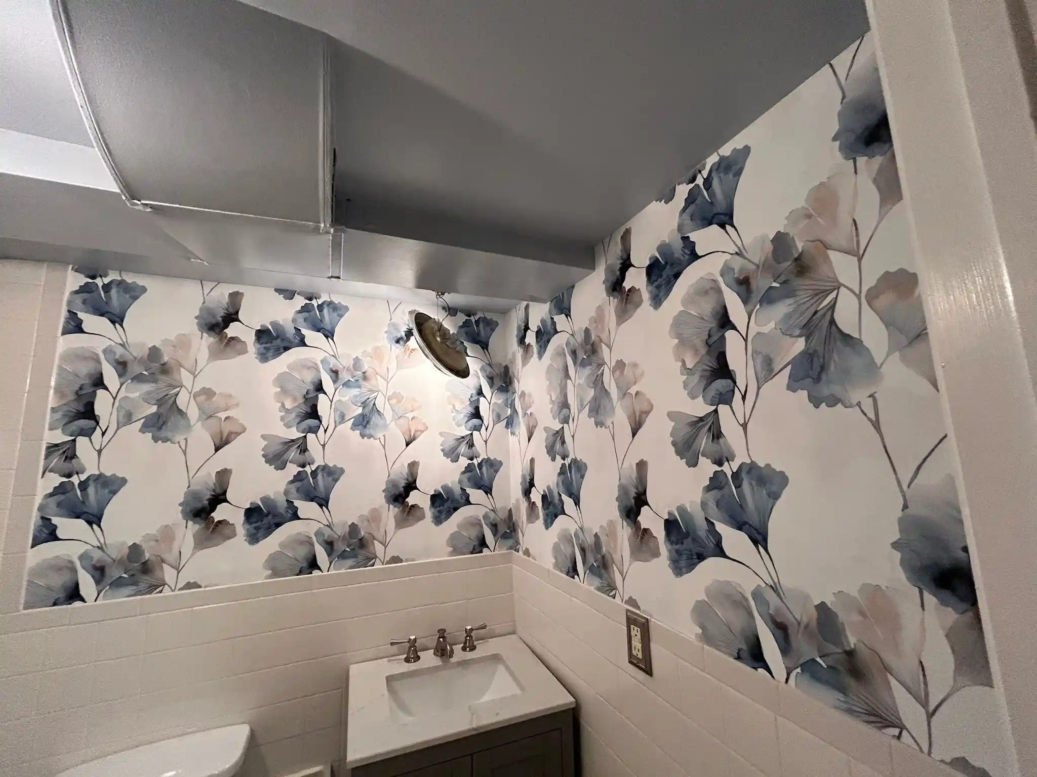 Professional wallpaper installer team at work in Smyrna GA