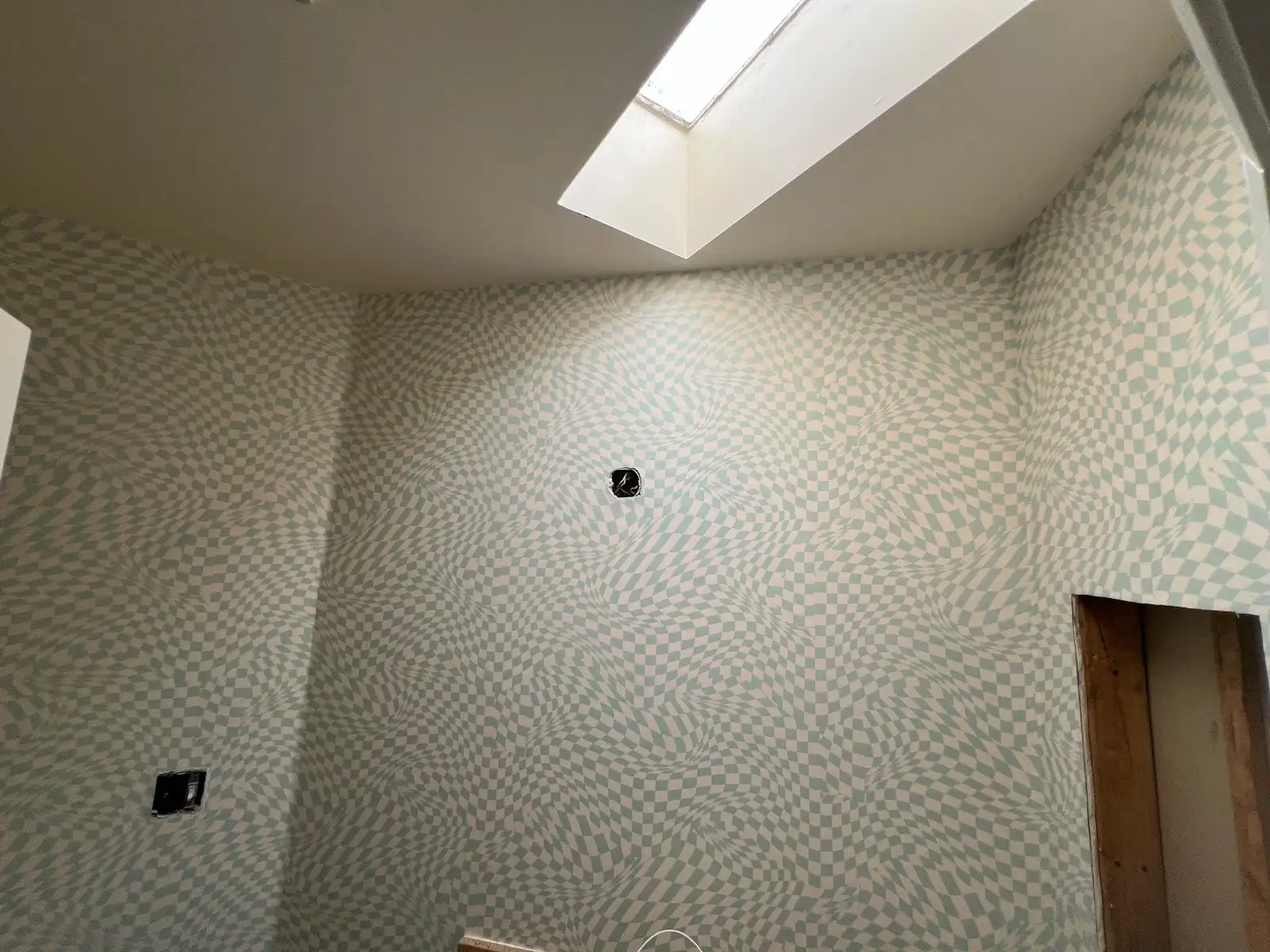 Wallpaper installation tools and professional materials in Midtown Atlanta